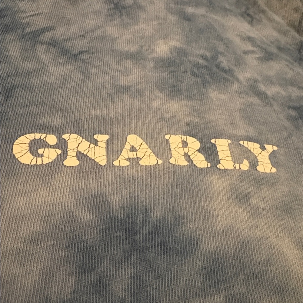 Gnarly Tie Dye Tee Shirt Short Sleeve Cotton Blue S - Picture 6 of 8
